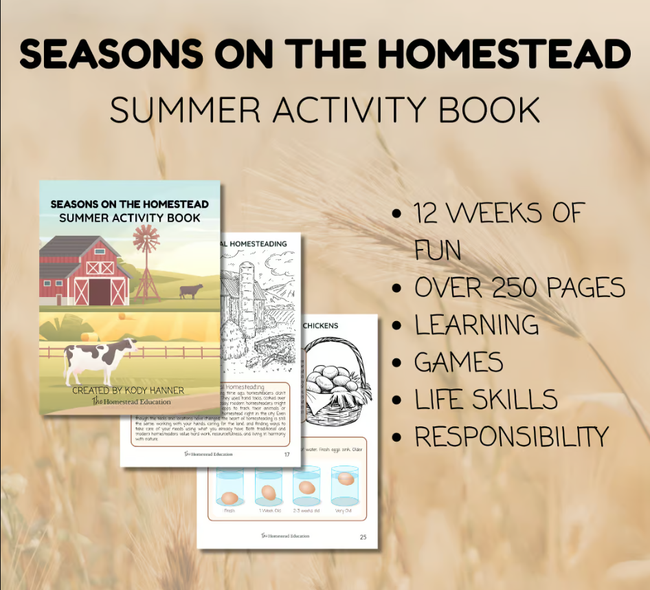 Seasons on the Homestead – Summer Activity Book - The Homeschooling Network