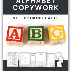 Alphabet Copywork Notebooking Pages (Print & Cursive)