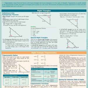Trigonometry QuickStudy Laminated Reference Guide (QuickStudy Academic)