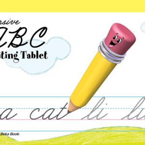 ABC Writing Tablet Cursive - Abeka K4 4 Year Old Kindergarten Cursive Penmanship Student Work Book