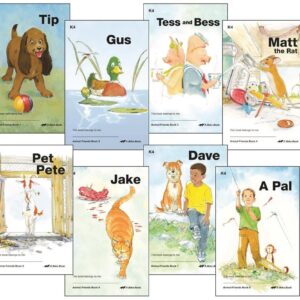 Animal Friends Books 1-8 - Abeka K4 4 Year Old Kindergarten Phonics Reading Program Student Reader