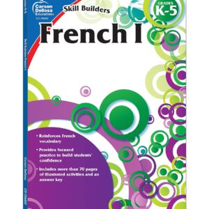 Carson Dellosa Skill Builders K-5 French Workbook