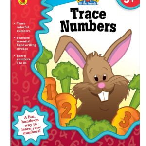 Carson Dellosa Trace Numbers Workbook for Preschool-Kindergarten