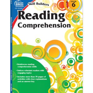 Carson Dellosa Skill Builders Reading Comprehension 6th Grade Workbook