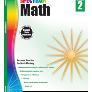 Spectrum 2nd Grade Math Workbook, Ages 7 to 8
