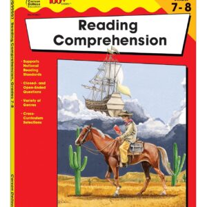 Carson Dellosa The 100 Series Reading Comprehension 7th Grade and 8th Grade Workbook