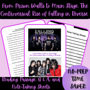 1-Thumbnail-Cover-High-School-Falling-In-Reverse-Reading-Passage-Q-A-and-Note-Taking-Sheets-.png