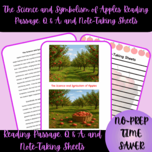 1-Thumbnail-Cover-The-Science-and-Symbolism-of-Apples-Reaiding-Passage-Q-A-and-Note-Taking-Sheets.png