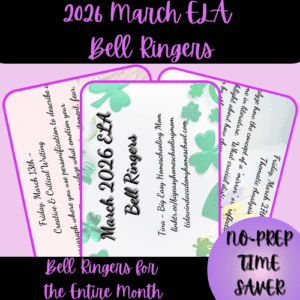 2026 March ELA Bell Ringers